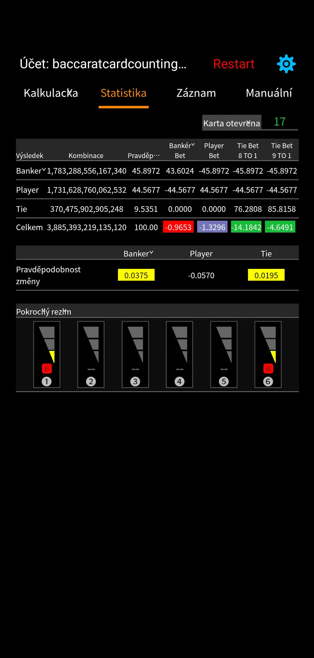 Baccarat Statistics