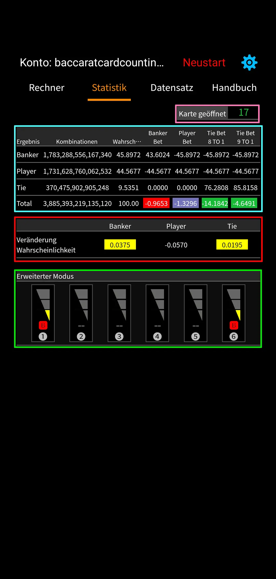 Baccarat Statistics