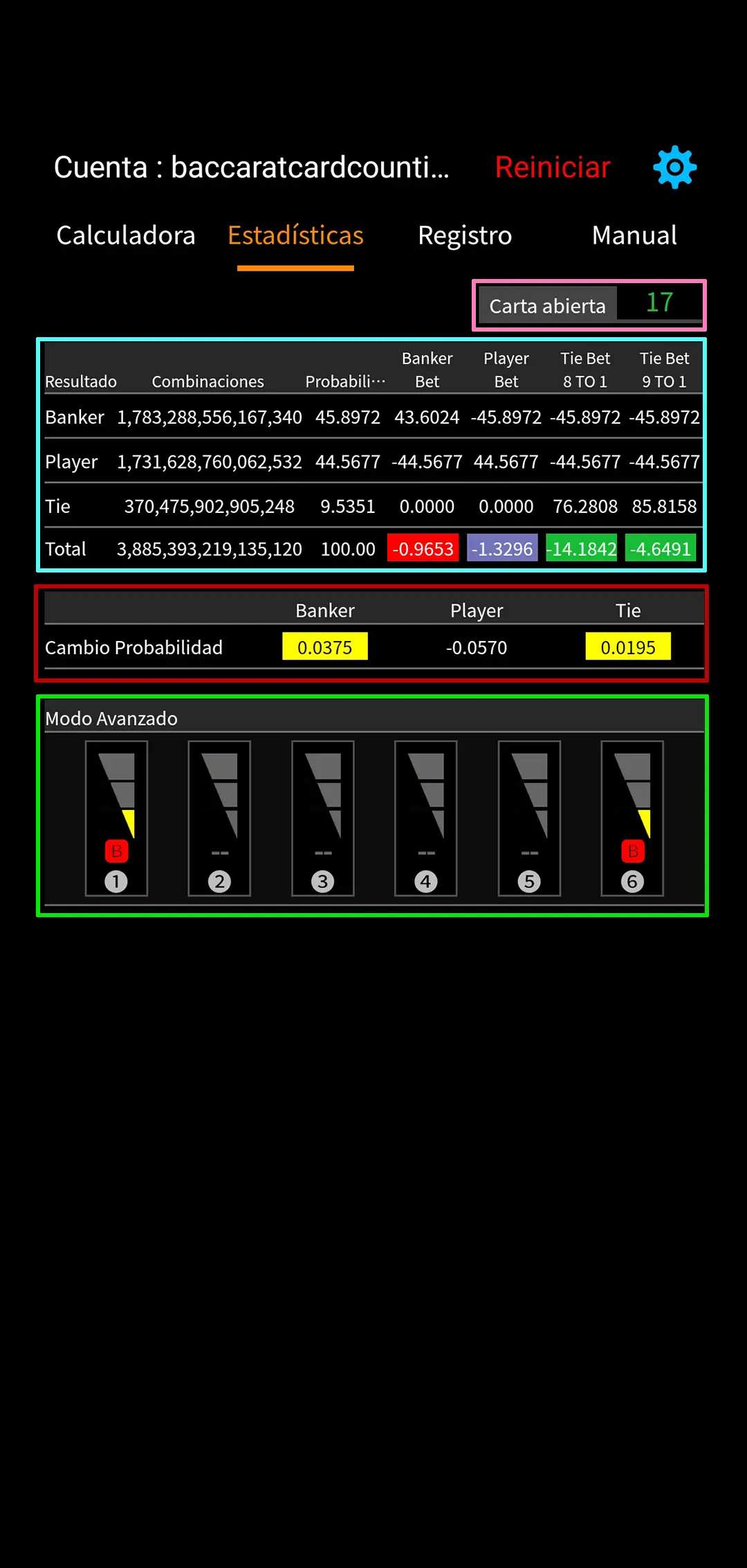 Baccarat Statistics