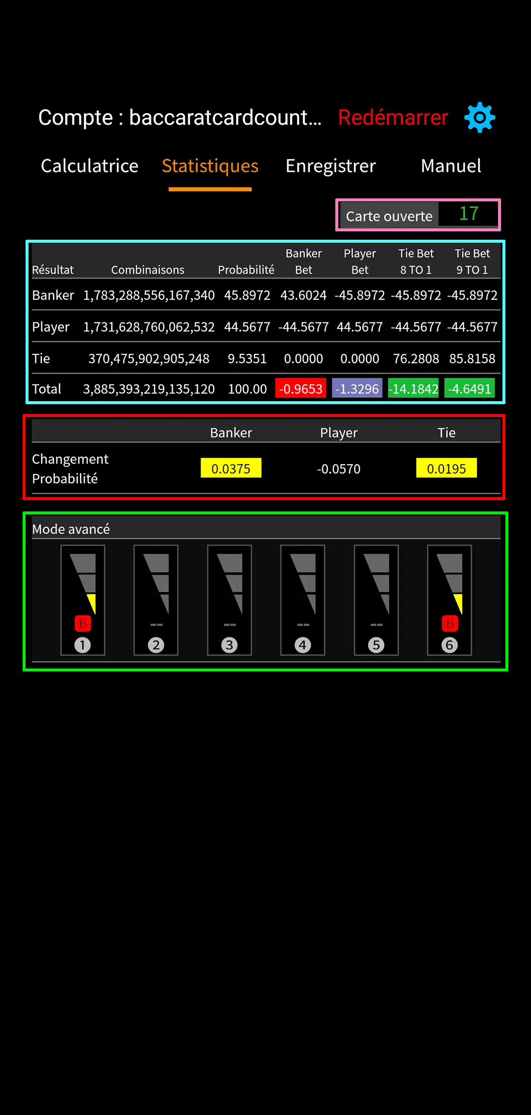 Baccarat Statistics