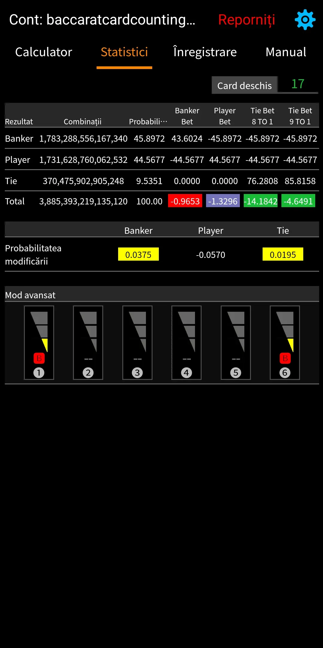 Baccarat Statistics