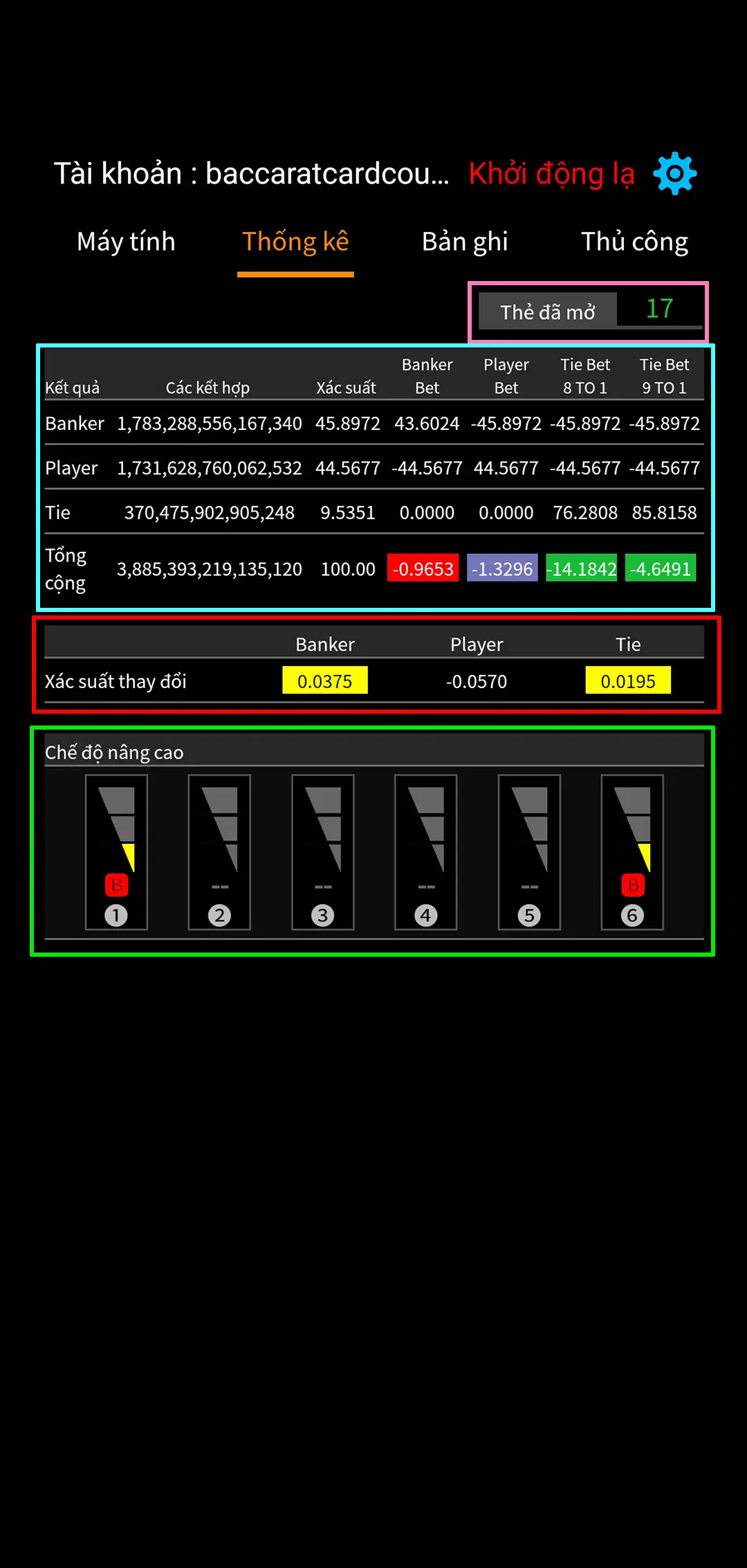 Baccarat Statistics